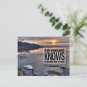 Berthold Auerbach Inspiration Zitat "Trust" Postkarte (Stehend Vorderseite)