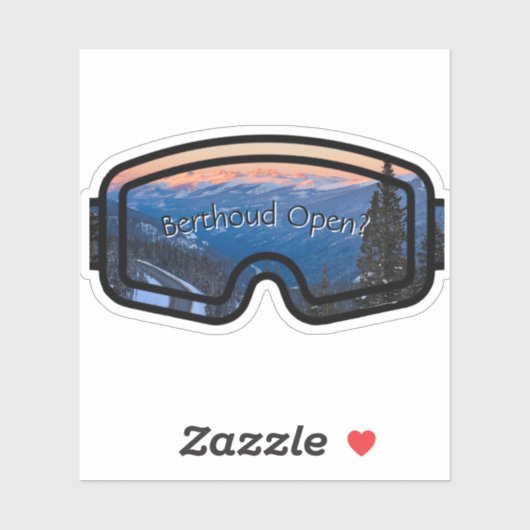 Berthoud Open Custom-Cut Vinyl Sticker (Blatt)