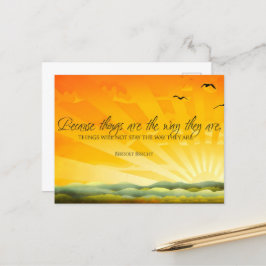 Bertolt Brecht Inspiration Zitat "Change" Postca Postkarte