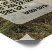 Bertolt Brecht Inspiration Zitat "Change" Poster (Ecke)