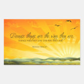 Bertolt Brecht Inspiration Zitat "Change" Rechteckiger Aufkleber (Vorderseite)