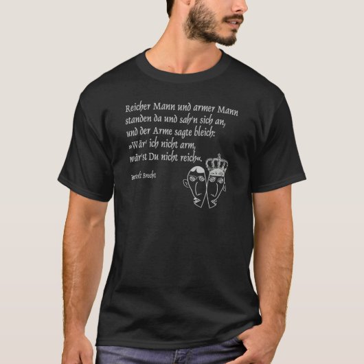 Bertolt Brecht T-Shirt (Vorderseite)