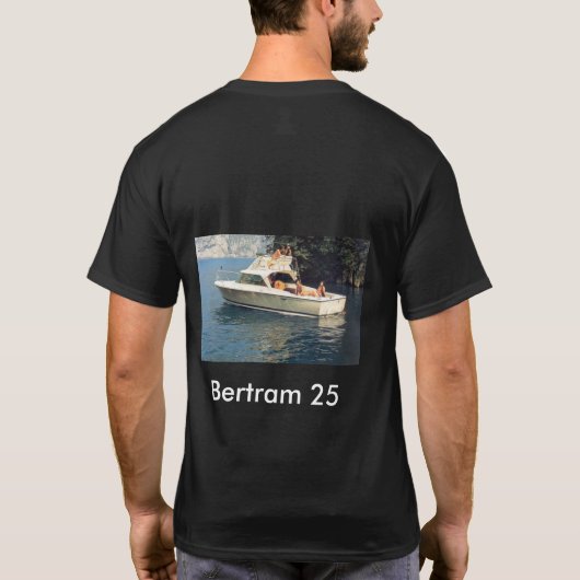Bertram 25 T-Shirt-T - Shirtt-shirt Bootsbootfahrt T-Shirt (Rückseite)