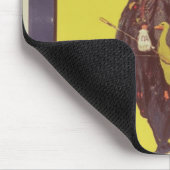 Bertram mahlt Zirkusplakat Mousepad (Ecke)