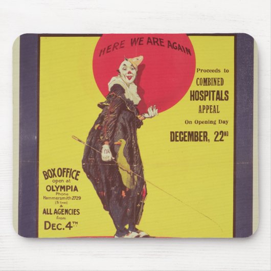 Bertram mahlt Zirkusplakat Mousepad (Vorne)