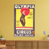 Bertram Mills Zirkusposter Leinwanddruck (Insitu (Wohnzimmer))