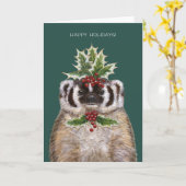 Bertrand, die Badger-Urlaubskarte Karte (Gelbe Blume)