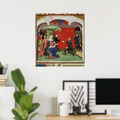 Bertrand du Guesclin vor Charles V Poster (Heimbüro)