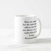 Bertrand Russell - Berechtigung Kaffeetasse (VorderseiteRechts)