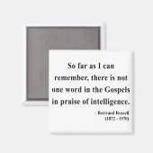 Bertrand Russell Quote 2a Magnet (Vorderseite/Rückseite)