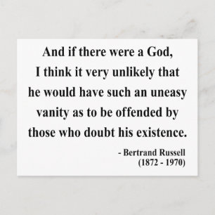 Bertrand Russell Quote 3a Postkarte