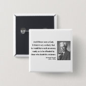 Bertrand Russell Quote 3b Button (Vorne & Hinten)