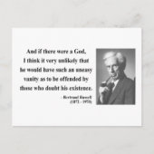 Bertrand Russell Quote 3b Postkarte (Vorderseite)