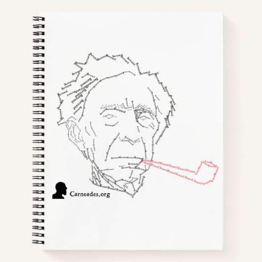 Bertrand Russell Spiral Notebook Notizblock (Vorderseite)