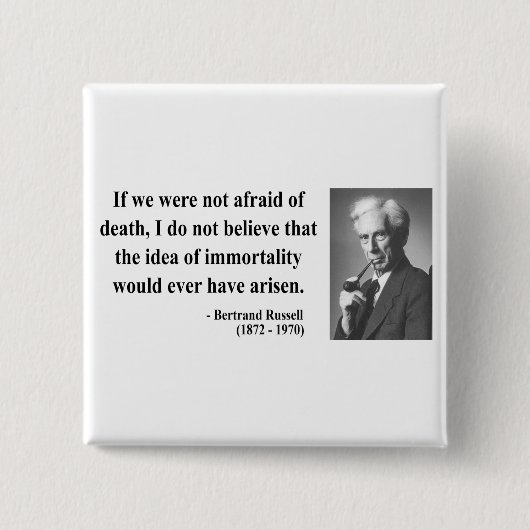Bertrand Russell Zitat 1b Button (Vorderseite)