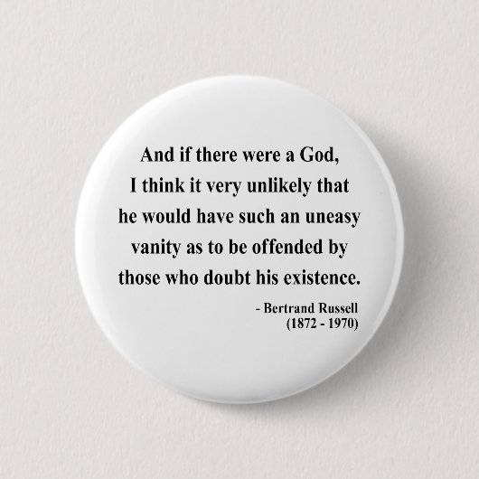Bertrand Russell-Zitat 3a Button (Vorderseite)