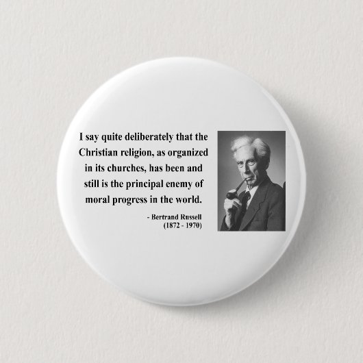 Bertrand Russell Zitat 5b Button (Vorderseite)
