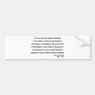 Bertrand Russell-Zitat 6a Autoaufkleber