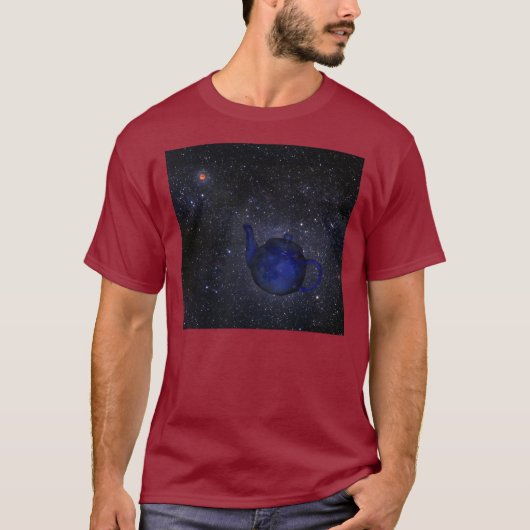 Bertrand Russells berühmtes Celestial Teapot T-Shi T-Shirt (Vorderseite)