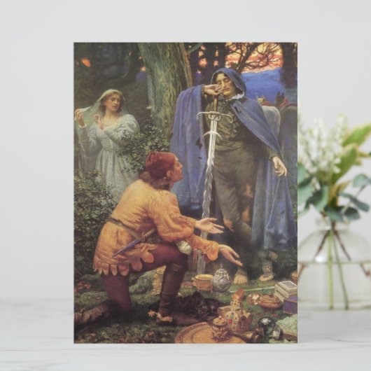 Bertuccio's Bride (von Edward Robert Hughes) Karte (Stehend Vorderseite)