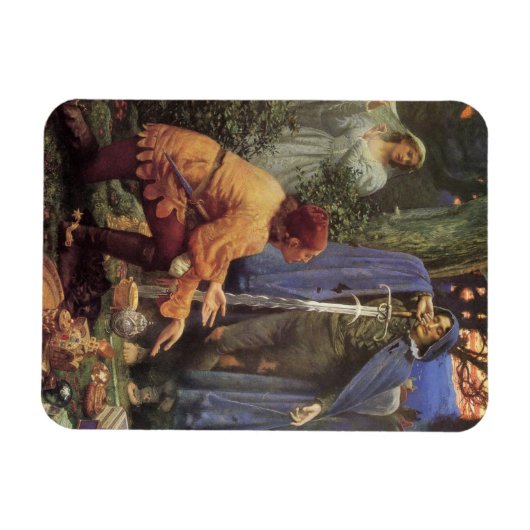 Bertuccio's Bride (von Edward Robert Hughes) Magnet (Horizontal)