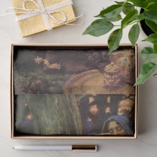 Bertuccio's Bride (von Edward Robert Hughes) Seidenpapier (Geschenk)