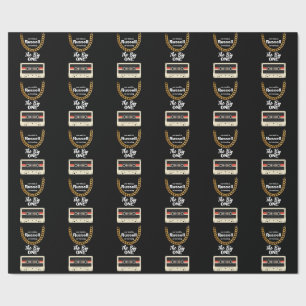 Berüchtigte One 1. Geburtstag Schwarz  Geschenkpapier
