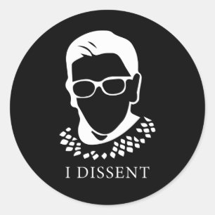 Berüchtigte RBG - Vintage-Feminismus-Kraft-Tribut Runder Aufkleber