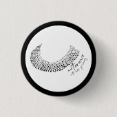 Berüchtigte schwarze RBG-Frauen Recht Button (Vorderseite)