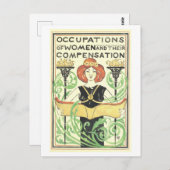 "Beruf der Frauen und ihre Entschädigung" Postkarte (Vorne/Hinten)