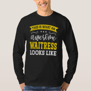 Beruf der Kellnerin Angestellter Funny Worker T-Shirt