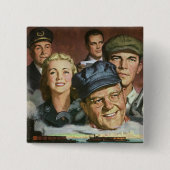 Beruf der Wirtschaft, Vintager Patriotismus Button (Vorderseite)