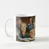 Beruf der Wirtschaft, Vintager Patriotismus Kaffeetasse (Links)