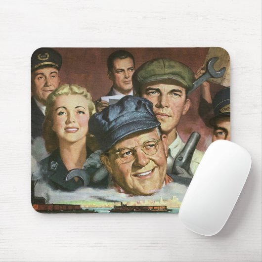 Beruf der Wirtschaft, Vintager Patriotismus Mousepad (Mit Mouse)