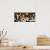 Beruf der Wirtschaft, Vintager Patriotismus Poster (Küche)