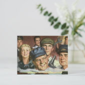 Beruf der Wirtschaft, Vintager Patriotismus Postkarte (Stehend Vorderseite)