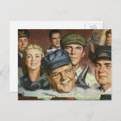 Beruf der Wirtschaft, Vintager Patriotismus Postkarte (Vorne/Hinten)