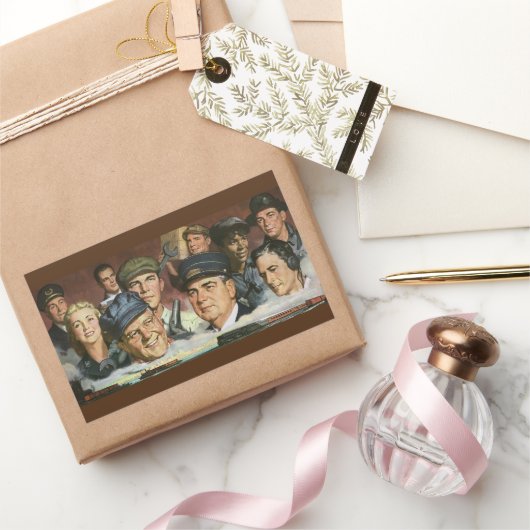 Beruf der Wirtschaft, Vintager Patriotismus Rechteckiger Aufkleber (Schenken)