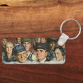 Beruf der Wirtschaft, Vintager Patriotismus Schlüsselanhänger (Vorderseite)