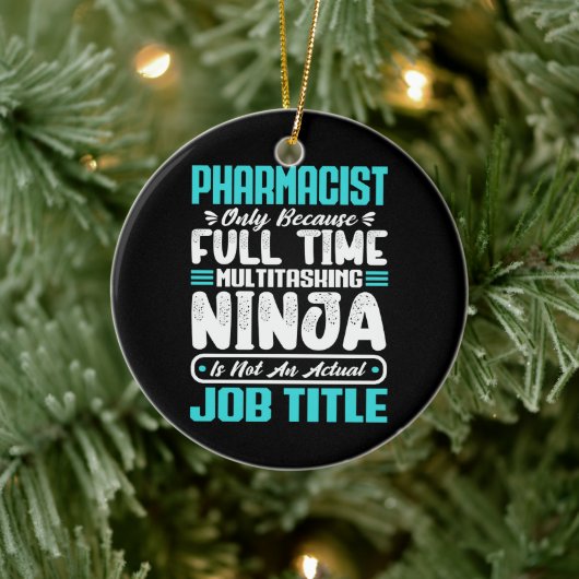 Beruf des Apothekers Funny Pharmacy Keramik Ornament (Baum)