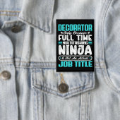 Beruf des Dekorators Button (Insitu)