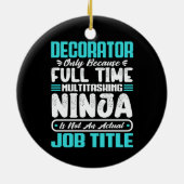 Beruf des Dekorators Keramik Ornament (Hinten)