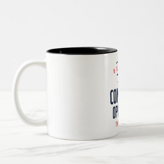 Beruf des Dienstprogramms des Computerbetreibers Zweifarbige Tasse (Links)