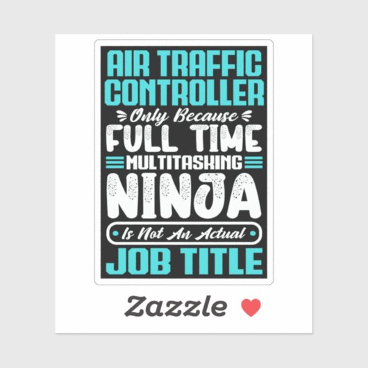 Beruf des Fluglotsen Aufkleber (Blatt)