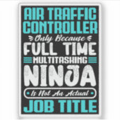 Beruf des Fluglotsen Aufkleber (Vorderseite)