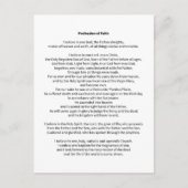 Beruf des Glaubens Postkarte (Vorderseite)