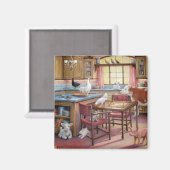 Beruf des Küchenmagazins Magnet (Vorderseite/Rückseite)