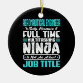 Beruf des Luftfahrtingenieurs Keramik Ornament (Vorne)