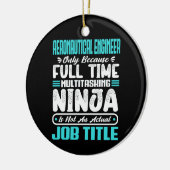 Beruf des Luftfahrtingenieurs Keramik Ornament (Links)