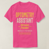 Beruf des Optometrie-Assistenten T-Shirt (Design vorne)